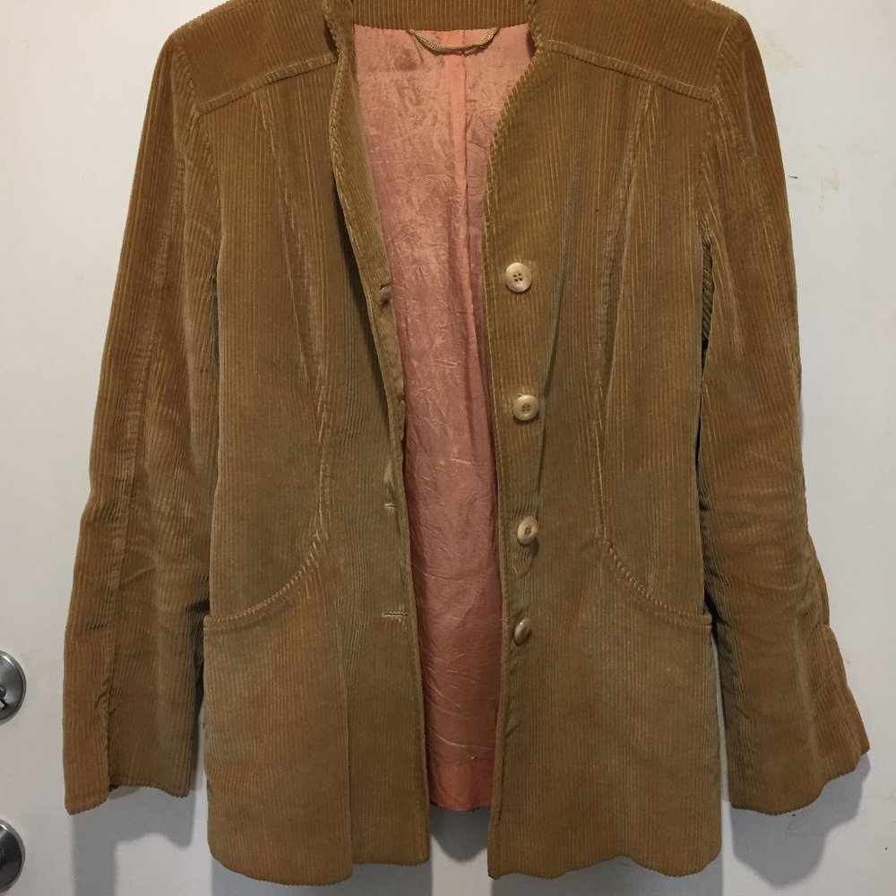 VINTAGE MELANGE CORDUROY BLAZER SIZE S